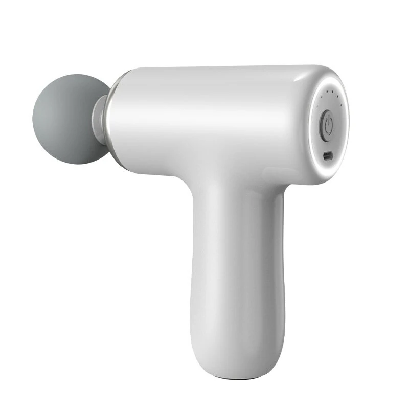 (image for) Electric Mini Muscle Massage Gun 6 Speed 4 Massage Heads Professional Vibration Massager Fitness Fascia Gun